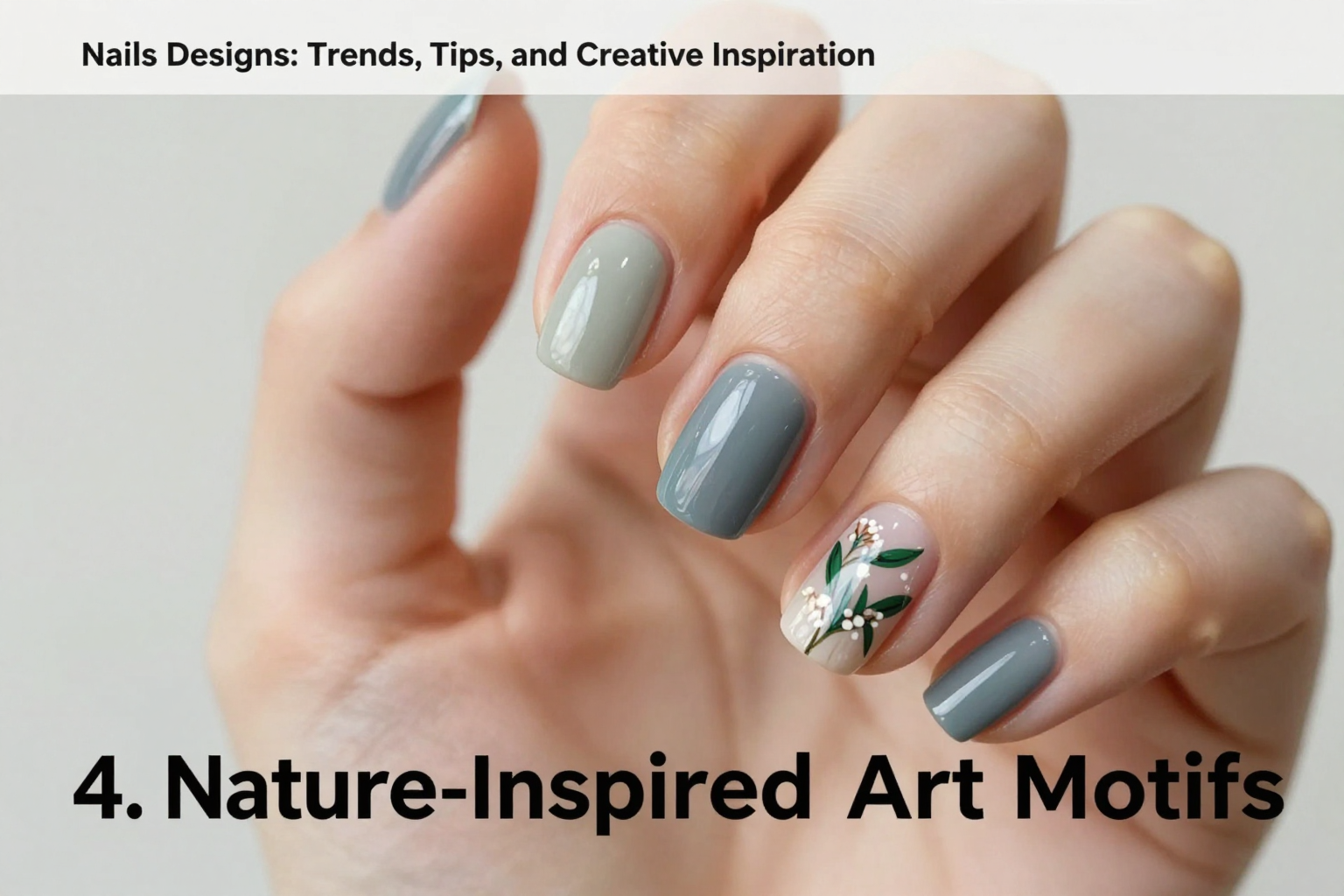 Organic Beauty: Nature-Inspired Nail Art Flourishes