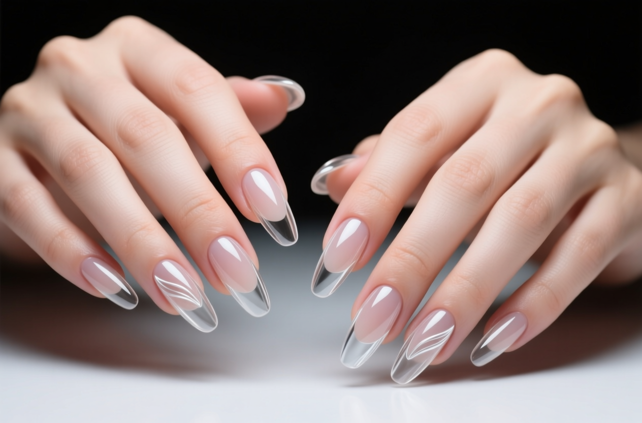Glass Nails: the trend defining transparent elegance