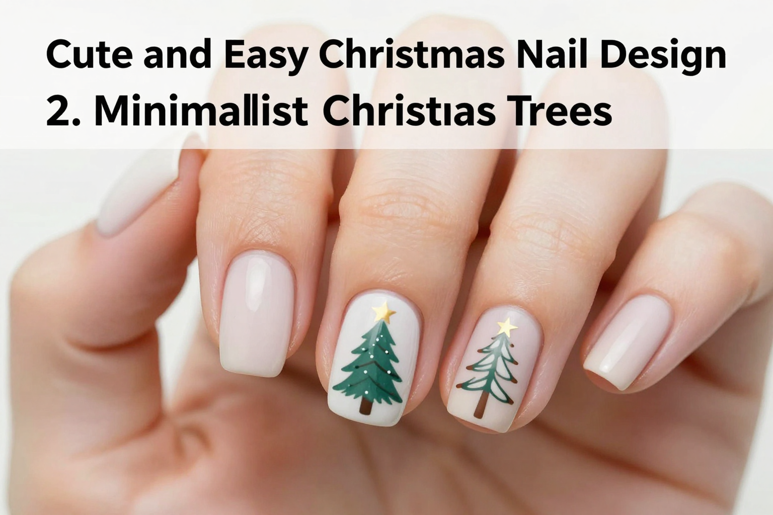 Subtle minimalist Christmas tree design