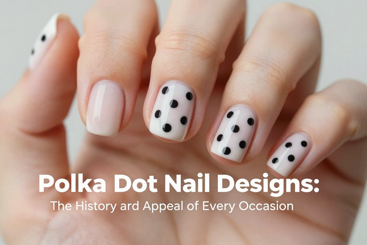 Classic Polka Dot Nail Design
