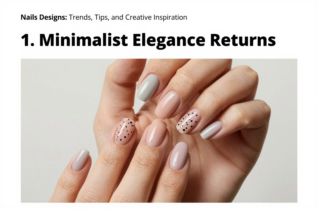The Rise of Minimalist Nail Aesthetics