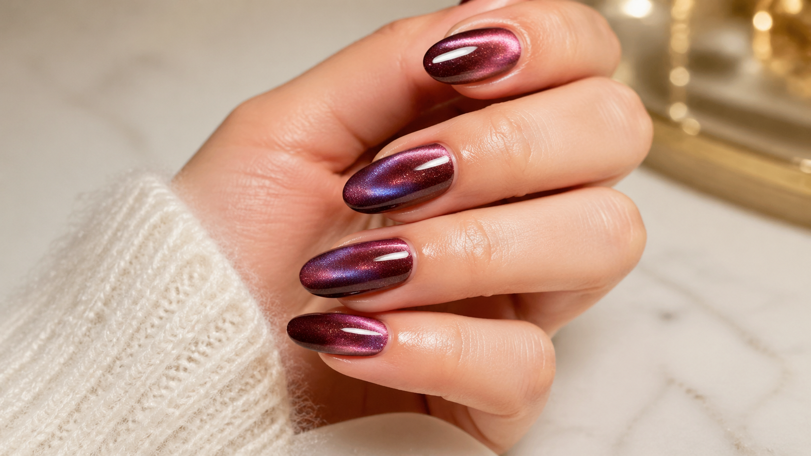 Elegant and Versatile Cat Eye Nails