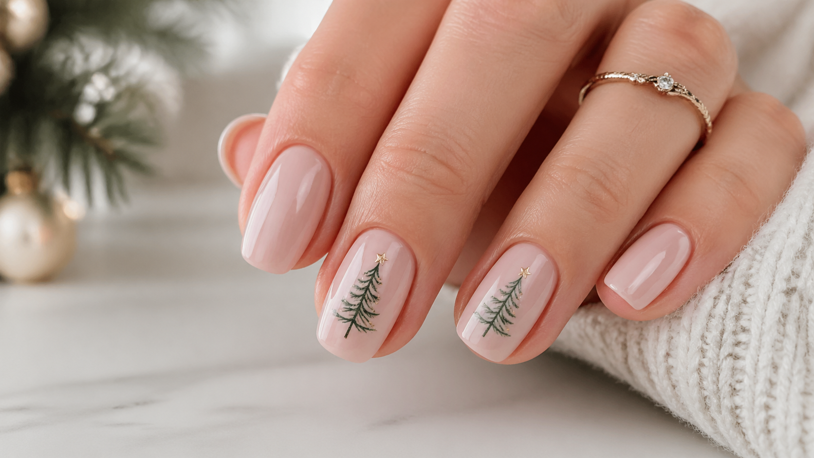 Subtle minimalist Christmas tree design