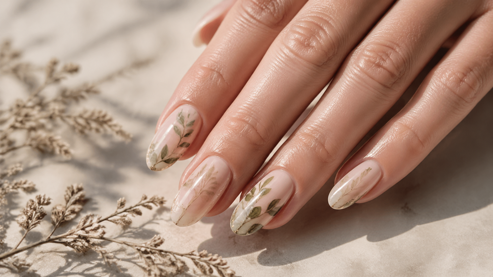 Organic Beauty: Nature-Inspired Nail Art Flourishes